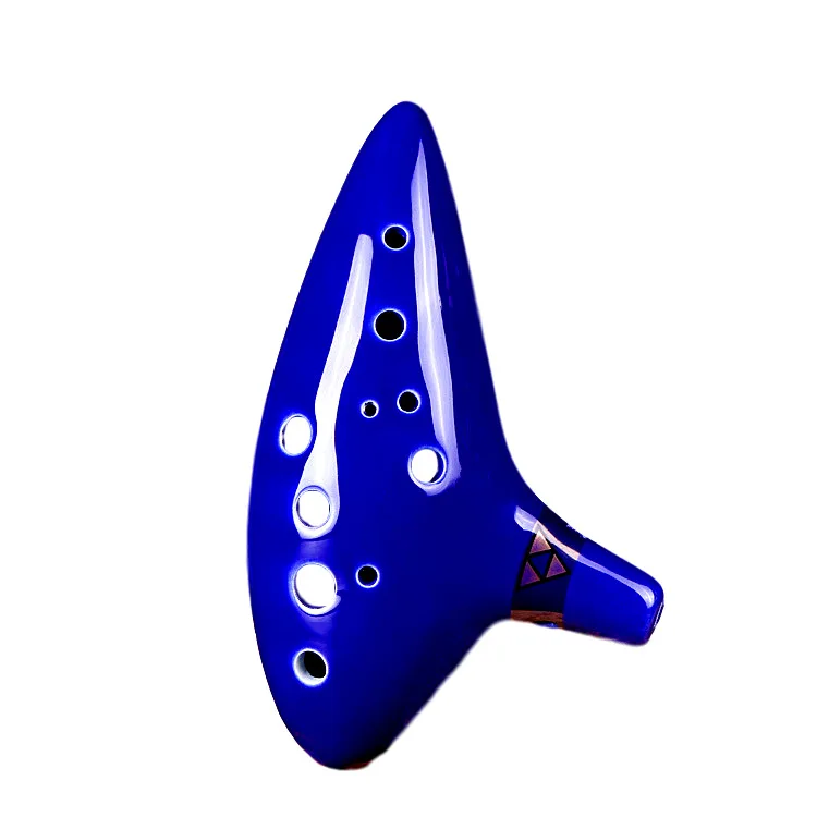 Instrument ocarina instrument 12 trous en céramique flûte ocarina de zelda temps à alto c temps inspiré instrument de musique accessoires débutants