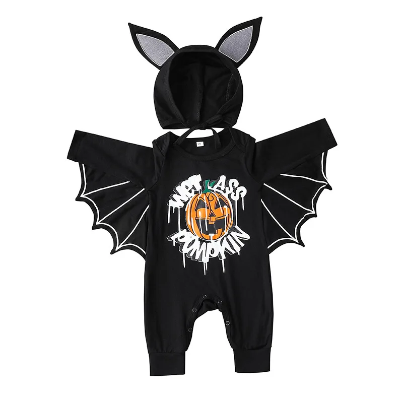 One-pièces Nouveauté de haute qualité Bébé garçons filles Halloween Cartoon Ramper Kids Vêtements Set Toddler Baby Costume Infant Bebe Clothes Cosplay