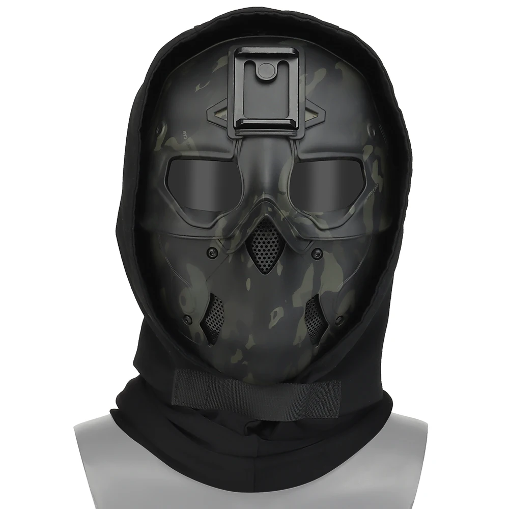 Safety Tactical Wild Mask Hutning Full Face Outdoor Protective Airsoft Mask Halloween Camouflage Mask Fan Lätt Mask Hjälm