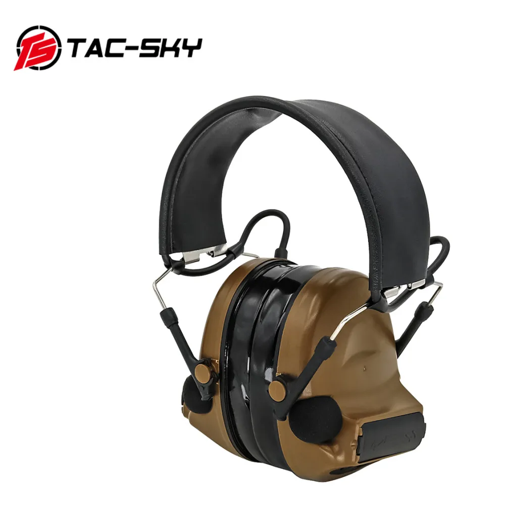 Protetor Tacsky Tactical Comtac II iPSC sem microfone Silicone Humffs Earros de ruído eletrônico cancelamento de proteção auditiva fone de tiro C2