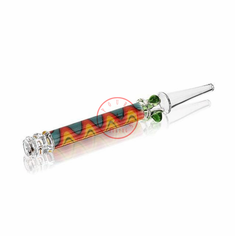 Mais recente peruca colorida wag tubos de vidro filtro difusor deppeses handpipes suporte de cigarro dabber dicas portátil Pipe de água portátil Bocalista de palha do tubo manual