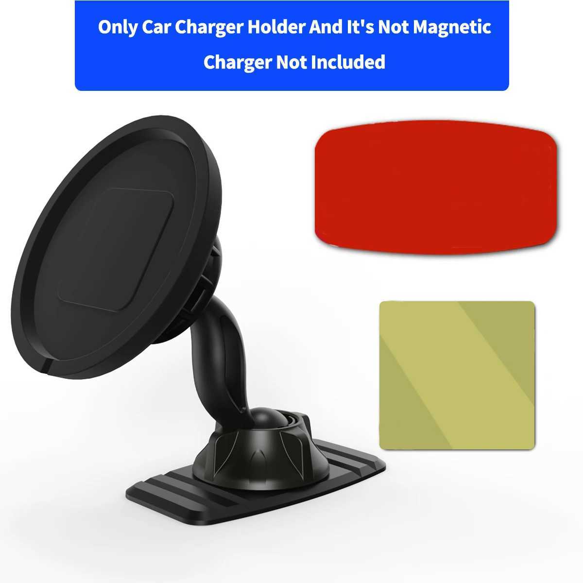 Mobiltelefoner Holder Magnetic Car Holder för iPhone 12 Samsung Dashboard GPS Car Navigation Telefonstativ Holder Universa Car Support Mount Y240423