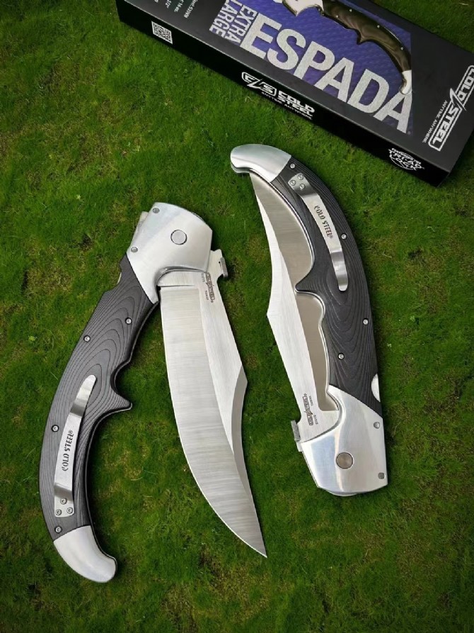 Stor storlek XL Folding Knife S35VN Satin Blade G10 med rostfritt stålhandtag utomhus camping vandring överlevnad Taktiska knivar med detaljhandelslådan