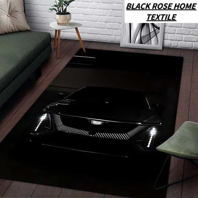 Carpet Fashion Art Printing C-Cadillac Sports Carpe Corridor Corridor Table Table Table Bathroom S BACLOR