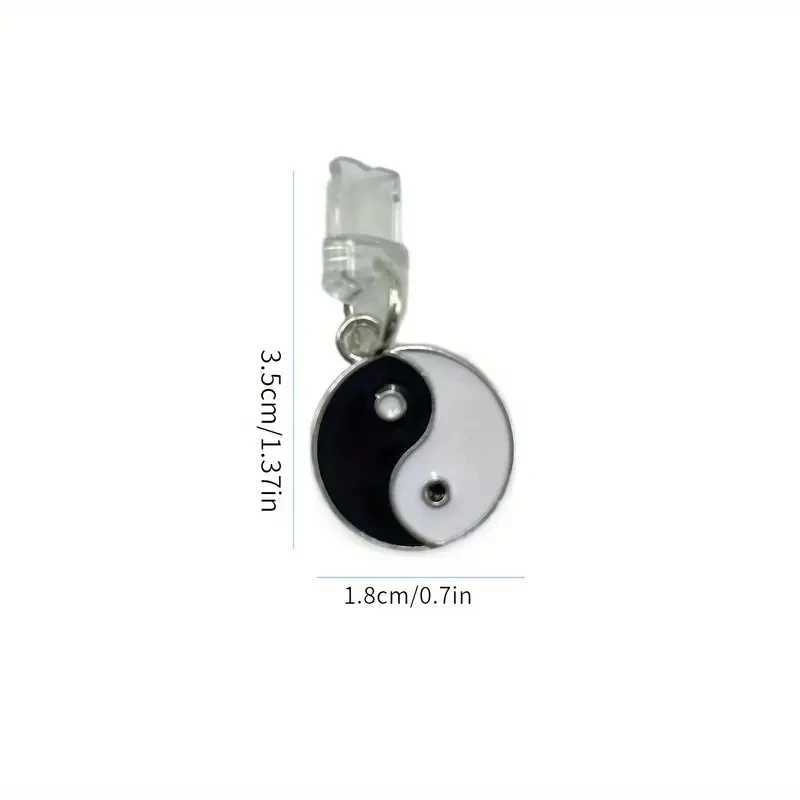 Cell Phone Anti-Dust Gadgets Double sided Bagua Tai Chi Chinese style phone dust plug suitable for iPhone and Type-C interfaces Y240423