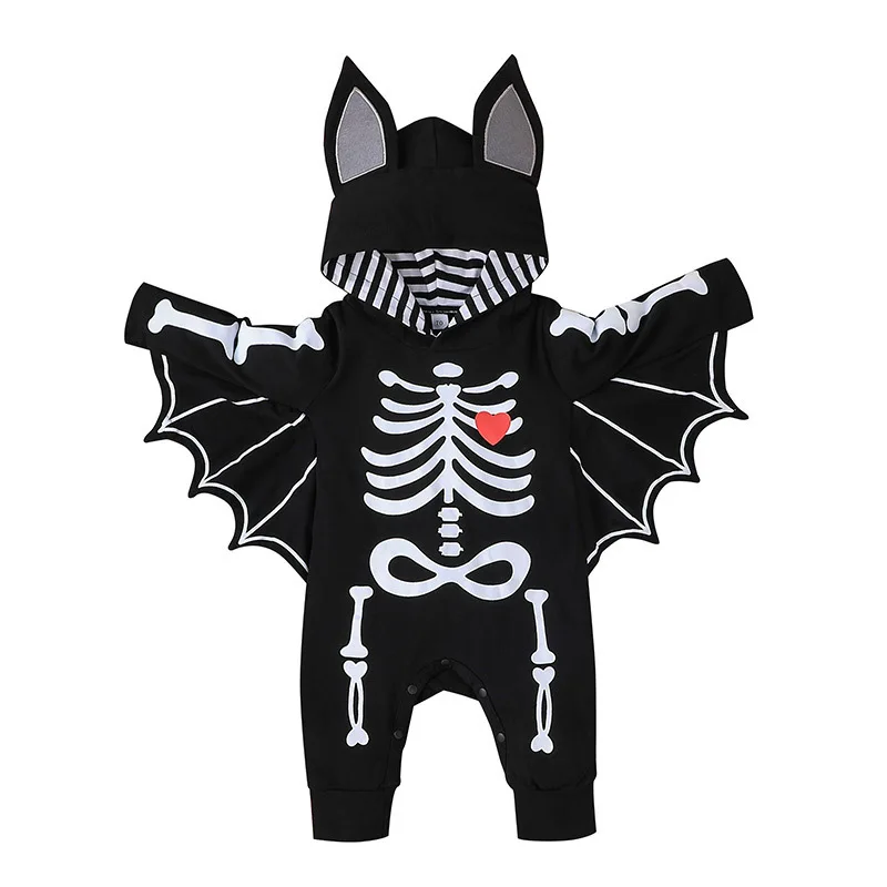 One-pièces Nouveauté de haute qualité Bébé garçons filles Halloween Cartoon Ramper Kids Vêtements Set Toddler Baby Costume Infant Bebe Clothes Cosplay