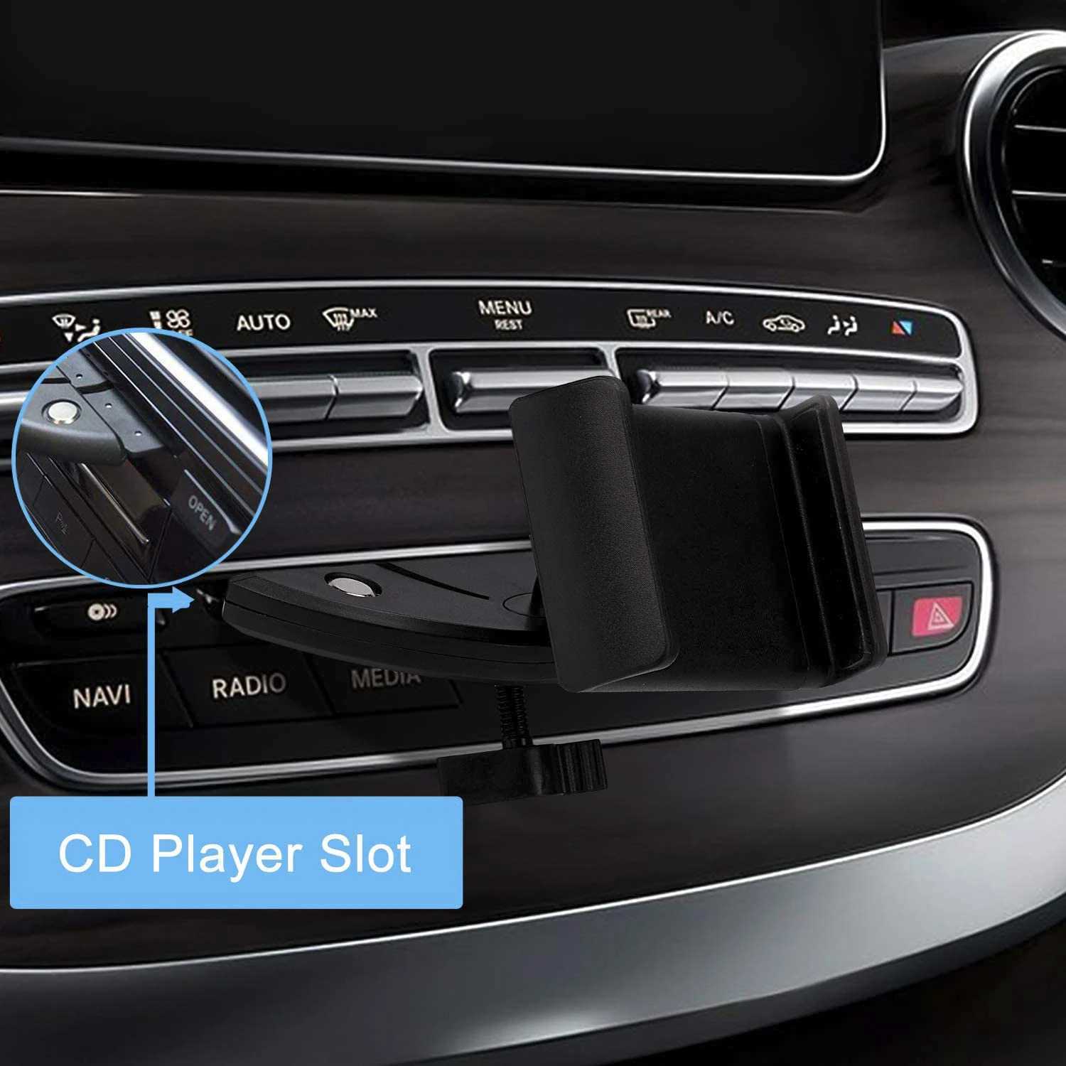 يتصاعد الهاتف الخليوي حاملات Univerola حامل CD CD CAM حامل السيارة مع حامل الربيع 360 CORTATION CARM FOR iPhone 10 CAR PHOPE