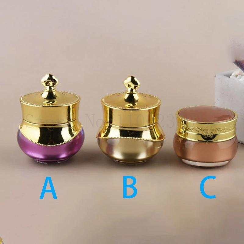 Bottles Golden Butterfly Acrylic Plastic Cream Bottle Empty Cosmetic Make Up Creamjiars Container Sub Travel Bottle