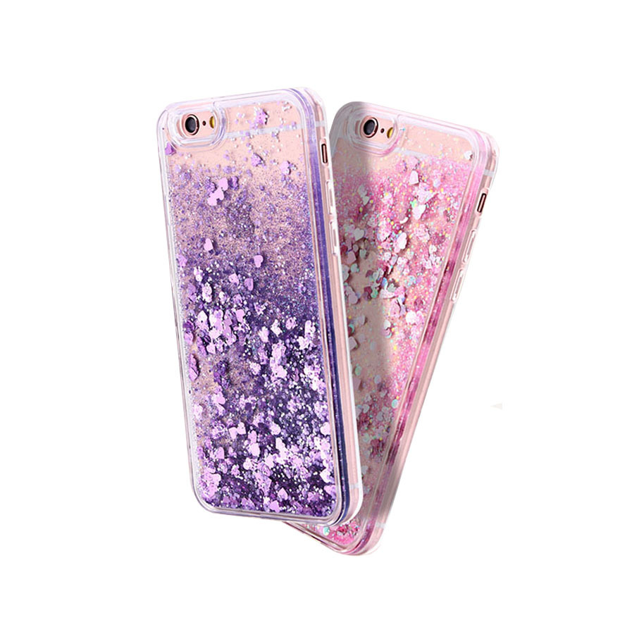 Glitter Luminoso Liquid Liquid Case para iPhone 15 14 13 12 11 Pro Max X XS XR Plus Silicone Back Cover