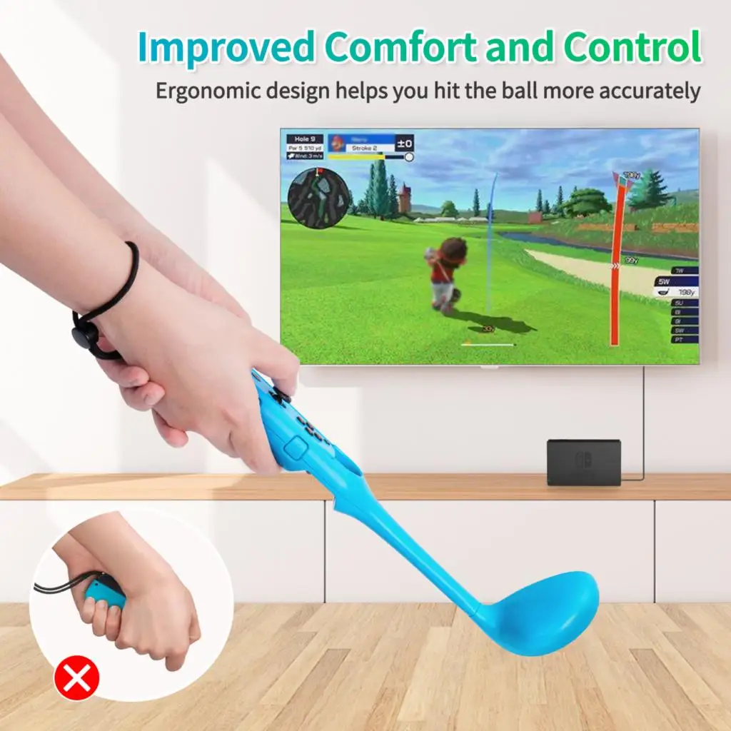 Switch Joycon Golf Kulüpleri için Elektronik OIVO NS Gamepad Denetleyici Oyun Tutucu Nintendo Switch Aksesuarları için Oyun Bileşenleri