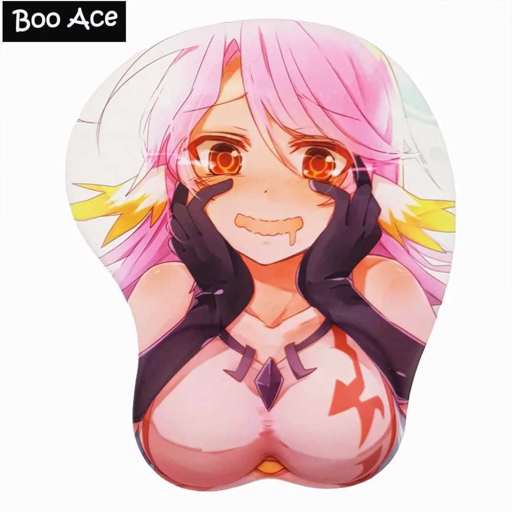 Mauspads Handgelenk ruht Jibril Anime 3d Oppai Maus Pad Handgelenk Rest Y240423