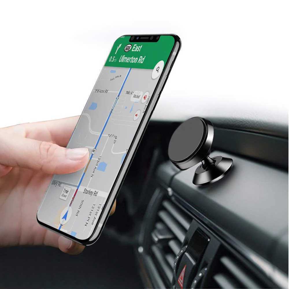 Téléphone portable supporte les supports de téléphone de voiture Magnétique magnétique magnétique du téléphone pour l'iPhone X XS Max Samsung dans la voiture Mobile portable support de téléphone portable Y240423