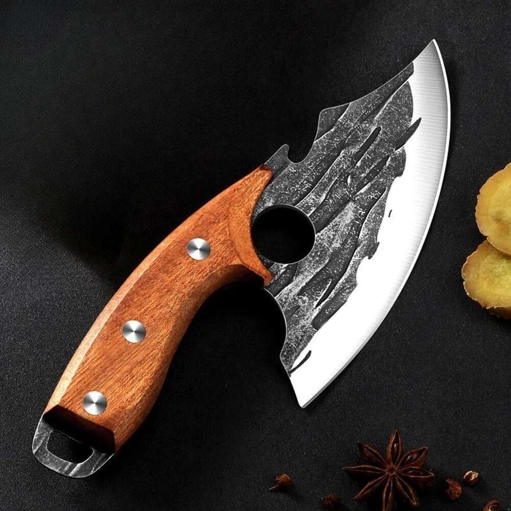 Skarp utbänkskniv, EDC Portable Fast Blade, Meat Cutter, Camping BBQ Knife, Kitchen Tools