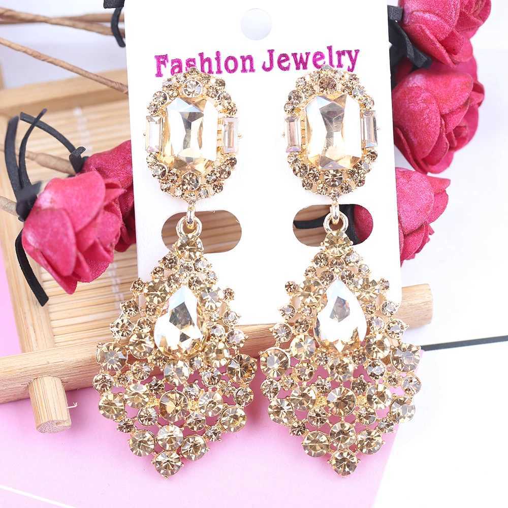 Dangle Chandelier VEYO Luxury Earrings Full of Rhinestone Crystal Drop Earrings Long Earrings For Woman High Quality d240323