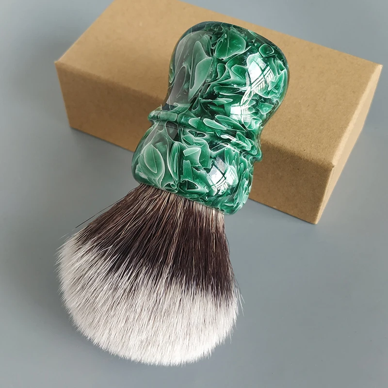 Jogos DScoSmetic 30mm jade g7 pincel de barbear de cabelo sintético para homem de barbear