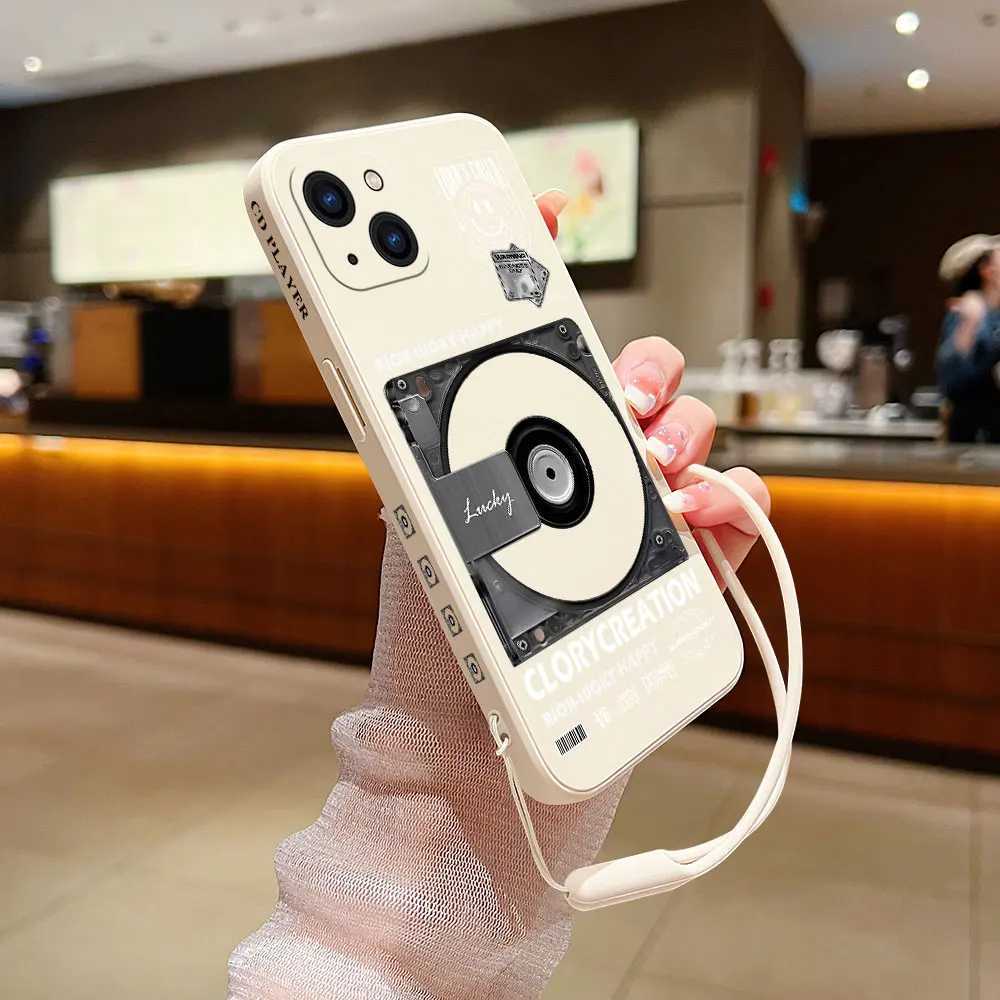 Cell Phone Bumpers Hot Retro CD Record Phone Case For VIVO Y20 Y30 Y50 Y33T Y11 Y12 Y12S Y15 Y17 Y19 Y21 IQOO11 V23 V23E V21 X90 S1 Pro 5G Cover Y240423