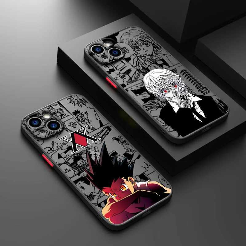 Bumpers de téléphone portable Hunterhunter Anime pour iPhone 15 14 13 12 Mini 11 xs xr x 8 7 Pro Max plus