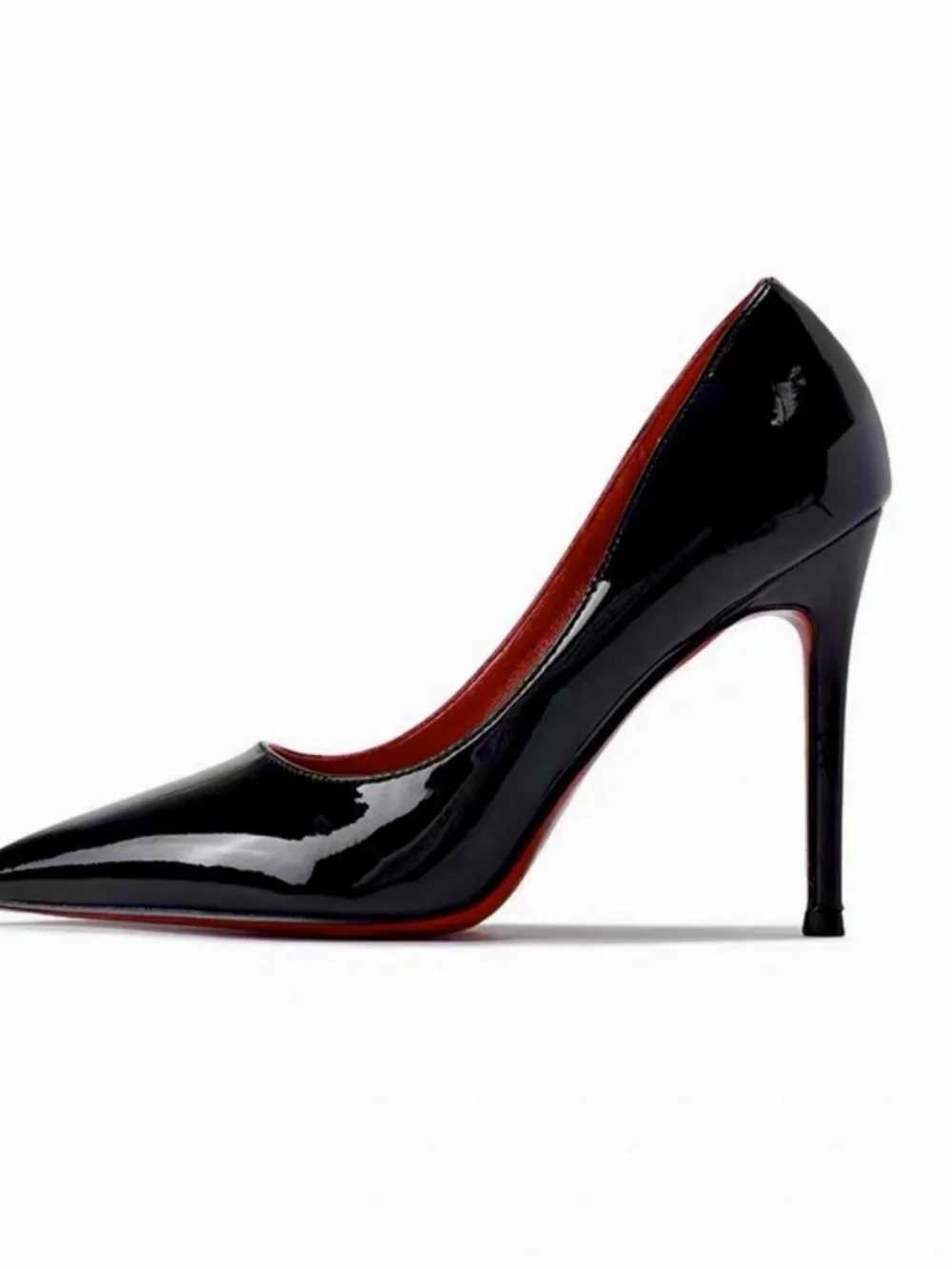Kleiderschuhe neue rote High Heels Schuhe Womens Stiletto Schwarz elegant sexy Kleid Abendschuhe Spitze Zehen High Heel Pumpsl2404