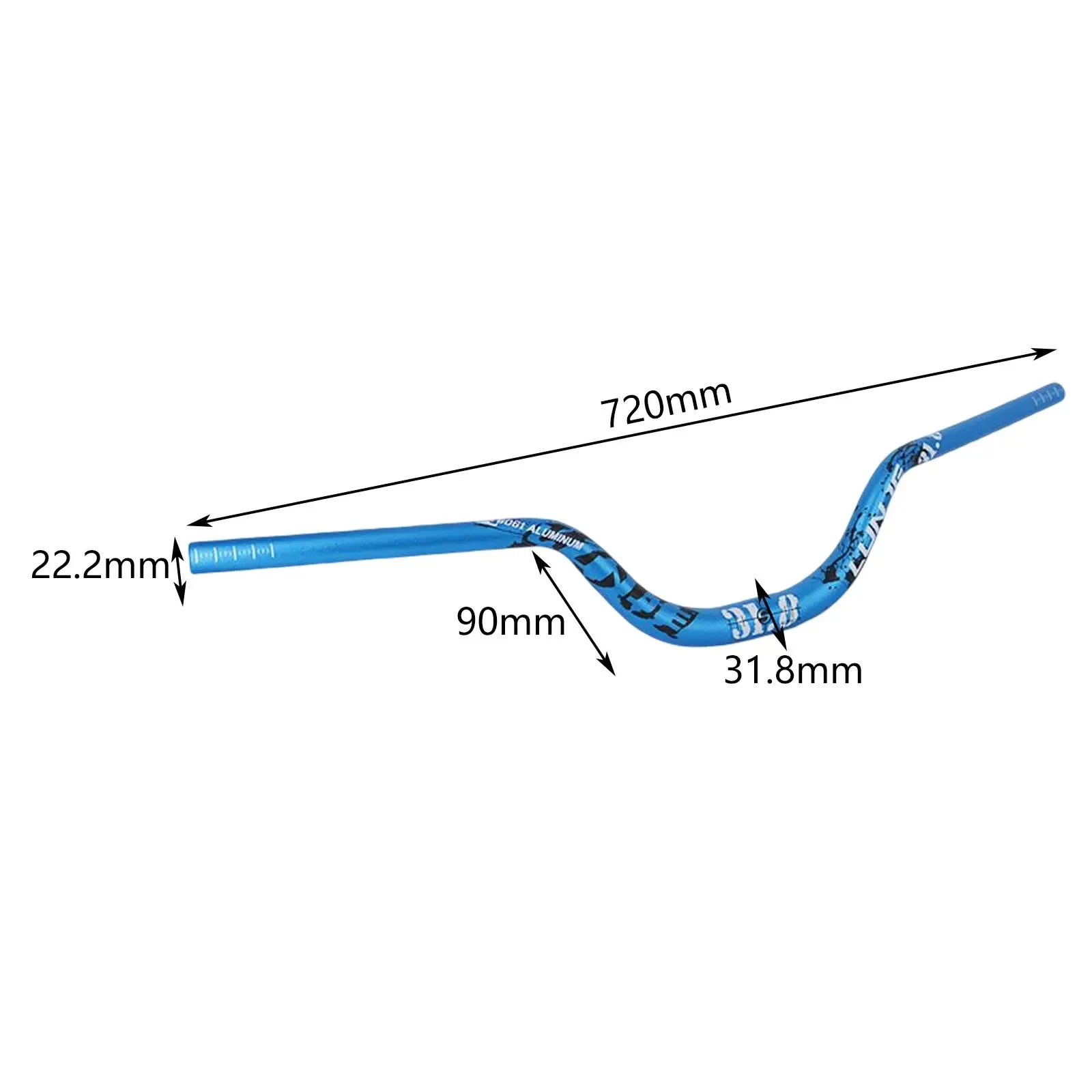 Częściowe rower górski 31,8x780/ 720 mm dodatkowe długie rower BMX kierownicę aluminium aluminiowe kierownicze kierownice zamiennik motocykla MTB