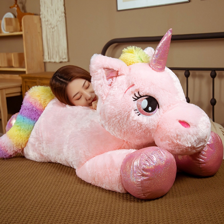 Cross Border Internet Promi Rainbow Fart Unicorn Puppenleder Shell Plüsch Spielzeug Einhorn Kissen Puppen Geschenkartikel weiblich