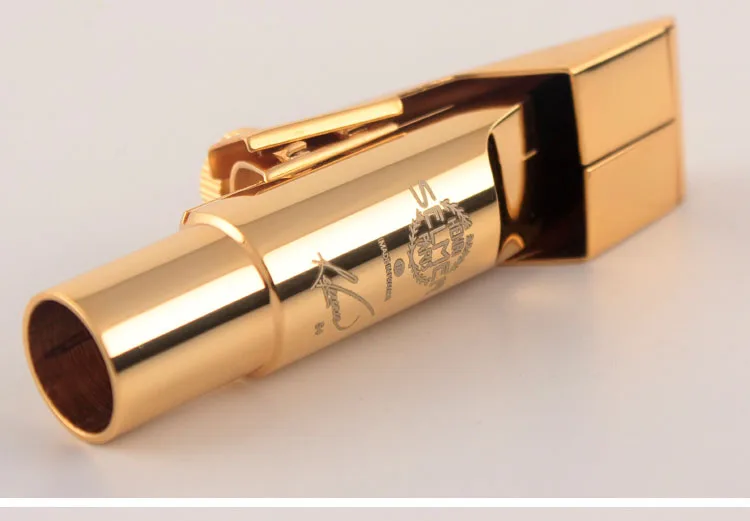 Saxophone High Quality Professional Tenor Soprano Alto Saxophone Metal Mouthpiece R54 Gold Plating Sax Mouth Pieces Accessories Size 56789