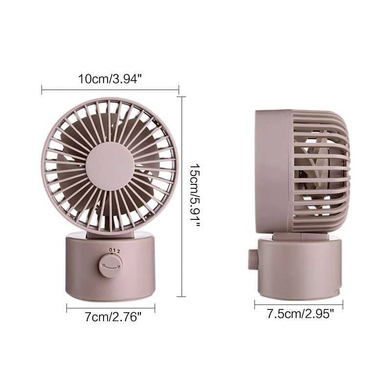 Andere apparaten USB aangedreven oscillatorventilator met verstelbare hoofd 2-versnellingsbak mini-maat desktopventilator Geschikt voor thuiskantoor Outdoor Travel J240423