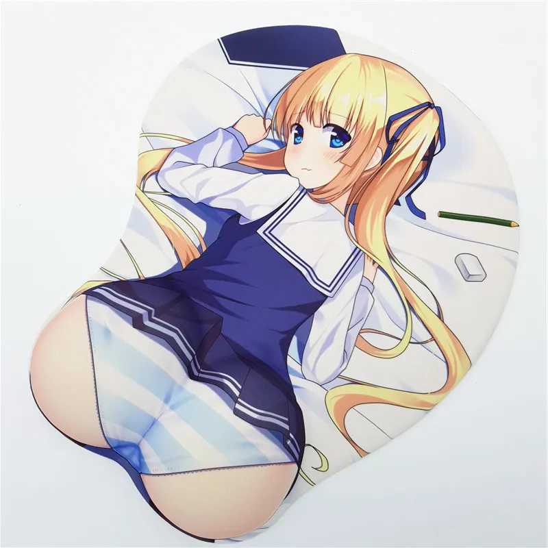 Poussions de souris Le poignet repose Eriri Spencer Sawamura Ecchi 3D Bottom Mouse Pad lisse Gaming Mice Mat Taille 26 * 22cm Y240423