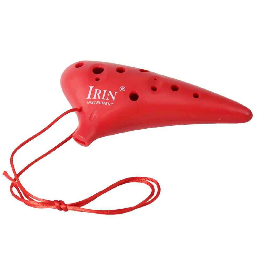 Instrument irin 12 hål plast alto c ocarina flöjt för musikälskare och nybörjare