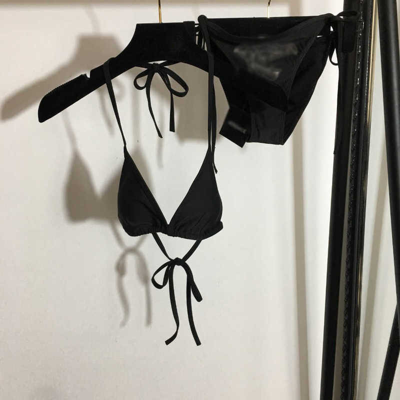 Kadın Mayo Tasarımcısı 2024 Yeni Yaz Bikini Split Mayo Seti Dantel Yukarı Up iç çamaşırı+Sıcak Elmas Medusa Üçgen İç Giyim B8KY