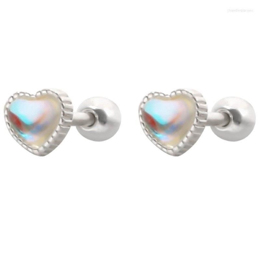 Gestüt Ohrringe Trend Opal Love Heart für Frauen Mädchen Hochzeit Weihnachtsfeier Geburtstag Schmuck Geschenk Pendientes EH4542965