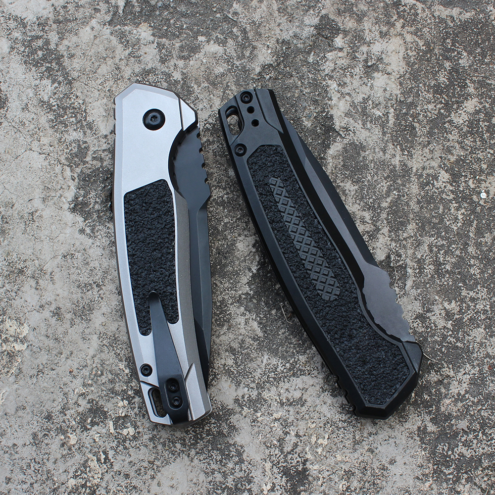 KS 7105 запуск 16 Авто -складной карманный нож Tanto Combo BSerrated Blade Aluminum Handles Outdoor Tactical Automatic Nofge Outdoor EDC Инструменты