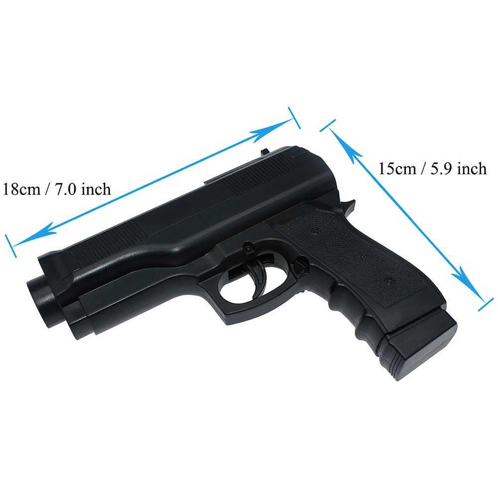 Gun Toys OSTENT Light Gun Pistol Shooting Hand Guns Sport Video Game for Nintendo Wii Remote Controller Game Shooting AccessoryL2404