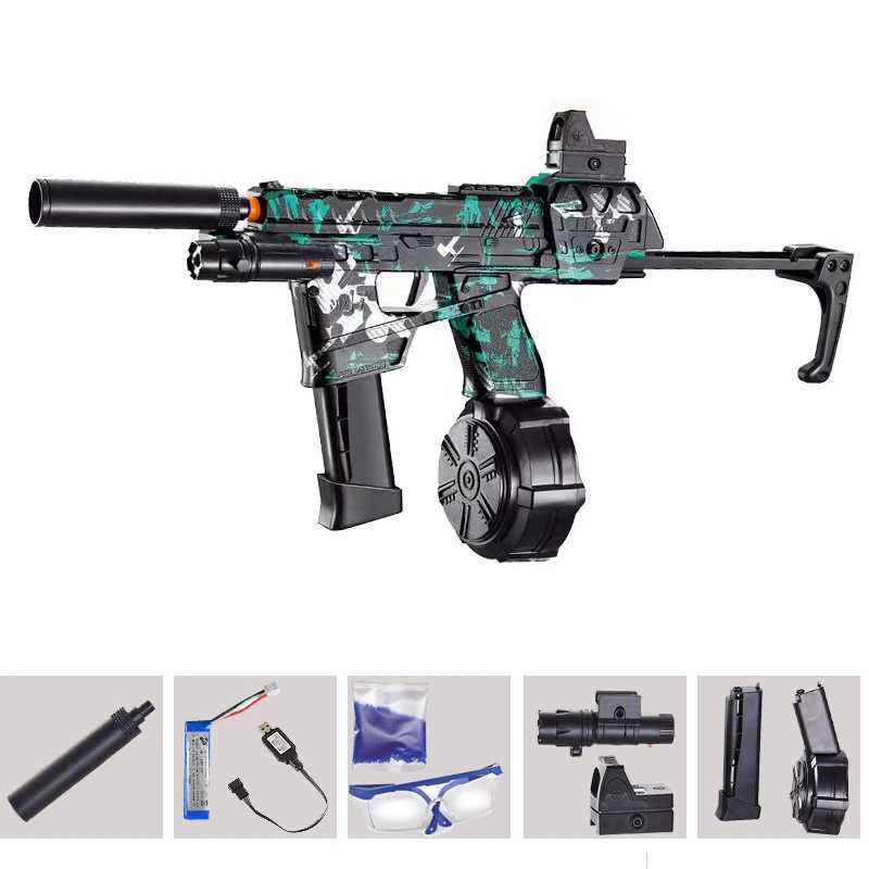 Gun Toys MP17 Camouflage Droeg Automatische geweren 7.4V Hoge snelheid continue transmissie Boy Toy Gunl2404