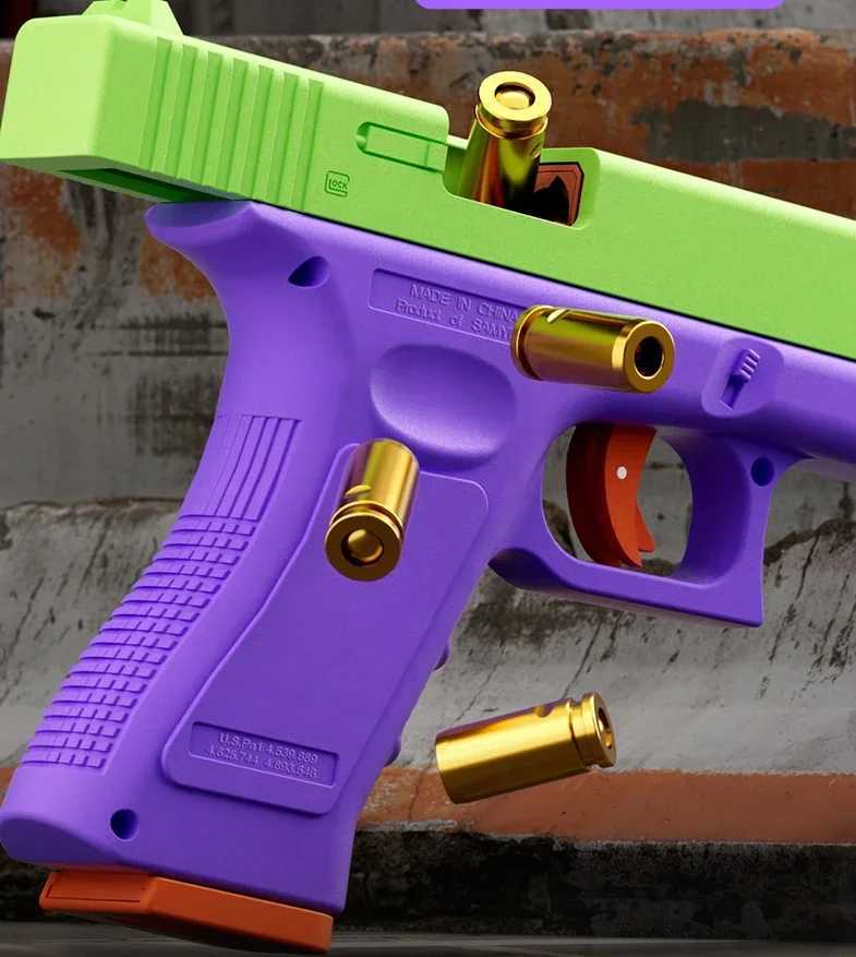 Gun Toys Laser Versão de modo duplo ejeção automática G17 Pistola Radish Gun Soft Bullet Toy Gun CS armas de tiro para criançasl2404