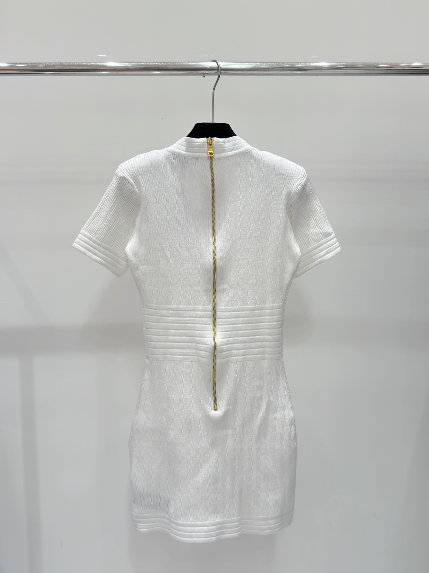 416 XL 2024 Milan Runway Dress Spring Summer Short Sleeve V Neck Kjol Womens Dress Fashion High Quality Shun