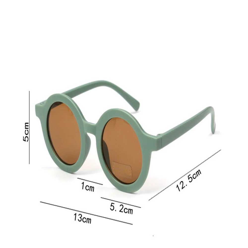 Solglasögon ramar barns solglasögon Spädbarn Retro fast färg Ultraviolet-säker rund bekvämlighet Glasögon glasögon för barn grossist