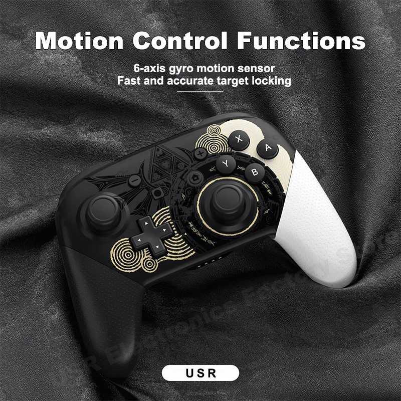 Contrôleurs de jeu joysticks wireless Bluetooth GamePad pour Nintend Switch Pro Controller Limited Thème Joystick pour PC et Switch Oled Lite Game Console D240424