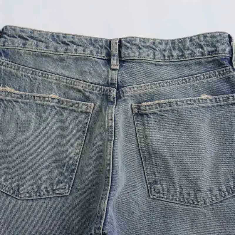 Jeans feminino jeans para mulheres calças de perna larga outono nova 2023 mulheres calças denim calças folgadas calças de jeans macias de moda vintage calças largas 240423