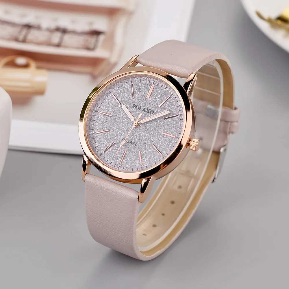 Wristwatches Womens Watches Brand Luxury Fashion Ladies Watch Leather Watch Women Female Quartz Wristwatches Montre Femme 240423