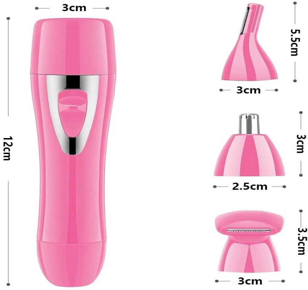 Epilator ansiktsepilator 4-i-1razor Face Lady smärtfri bärbar epilator vattentät ansiktsbehandling kan användas för armhakan och hela kroppen D240424