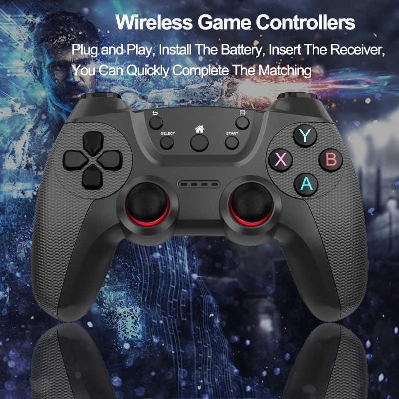 وحدة التحكم في اللعبة joysticks Broodio 2.4 G Controller Gamepads Android Wireless Bowystick for/pc/tv box/smart wame goystick for super console x pro d240424