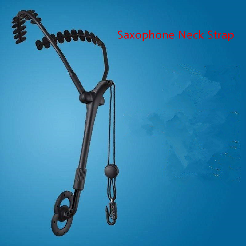 Saxophone Neck Strap Generic Shoulder Harness Aluminum Metal Holder Comfortable Neck Strap Hook for Tenor Alto Soprano Clarinet