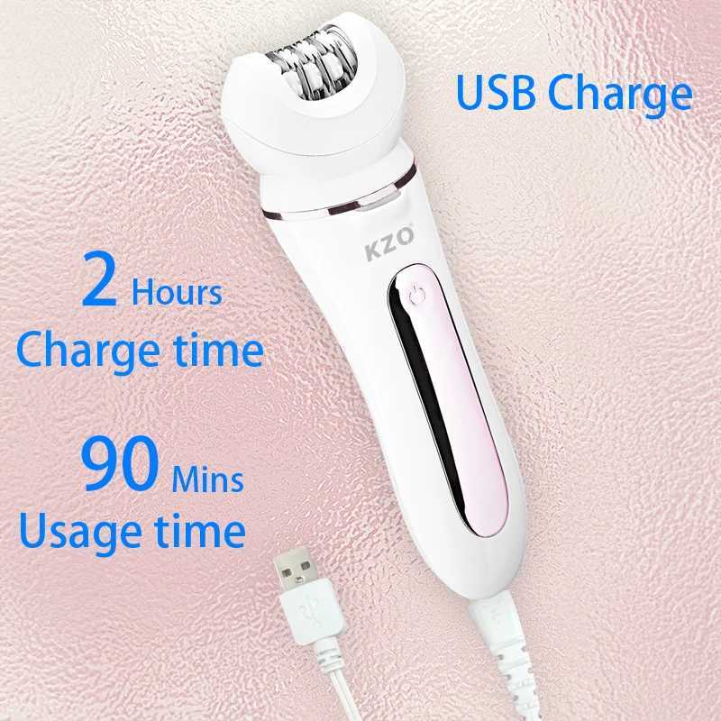 Épilateur Electri Facial Épilateur de cheveux Epilators pour femmes multifonction 5 en 1 Twezers électriques sans fil pour femmes Razors D240424