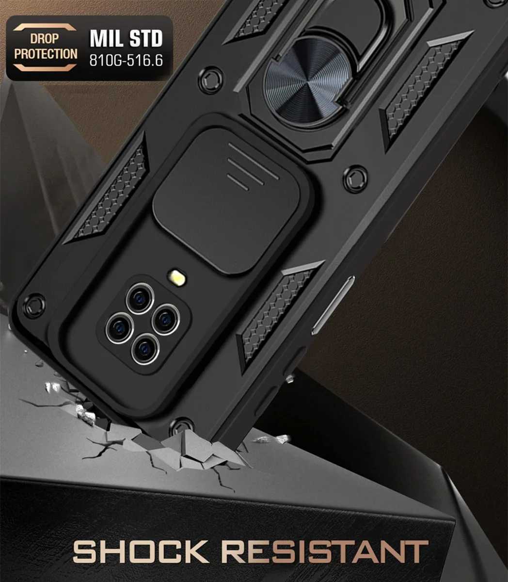 Mi Redmi Note 9S 9 Pro Max Case Camouflage Magnetic Car Holder Ring Shockproof Armour for Redmi Note 9バック電話カバー240423の携帯電話ケース