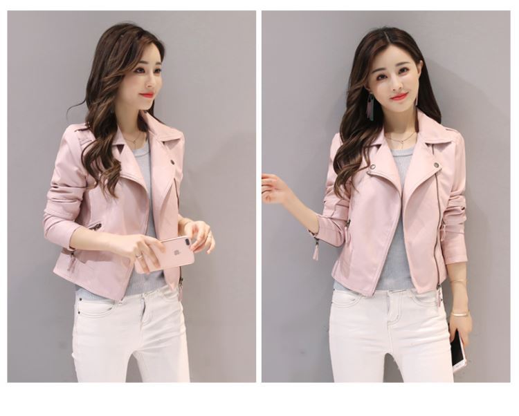 Designer Coats For Women Designer Jackets For Women Faux Leather Jacket Dames Kort Slim Pink Small Jacket Motorfiets Lederen jas groot formaat Vestido de Mujer