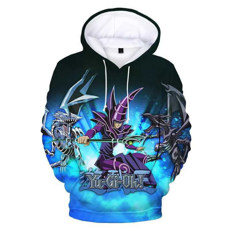 Herrhuvtröjor Sweatshirts Anime Yu-Gi-Oh Graphic Hoodie för män Kläder 3D MANGA DUELL MONSTERS Tryckt nytt i hoodies kvinnor harajuku mode y2k pullover 240424