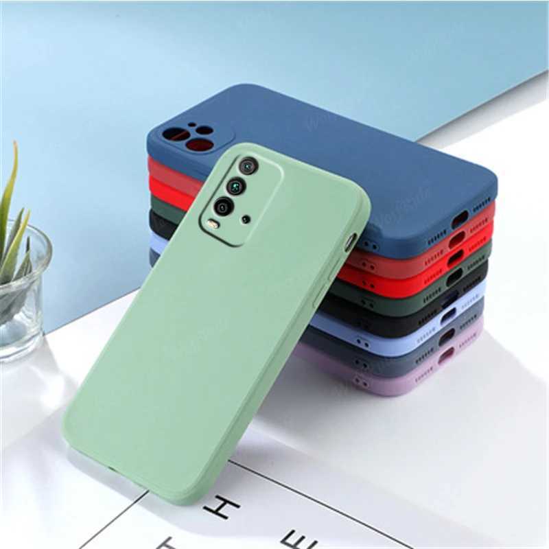 カバーMi Redmi 9t Case Redmi 9t Capas Liquid Silicone Shockproof Phone Back Bumper TPUソフトケースRedmi 9t Fundas 6.53 240423の携帯電話ケース