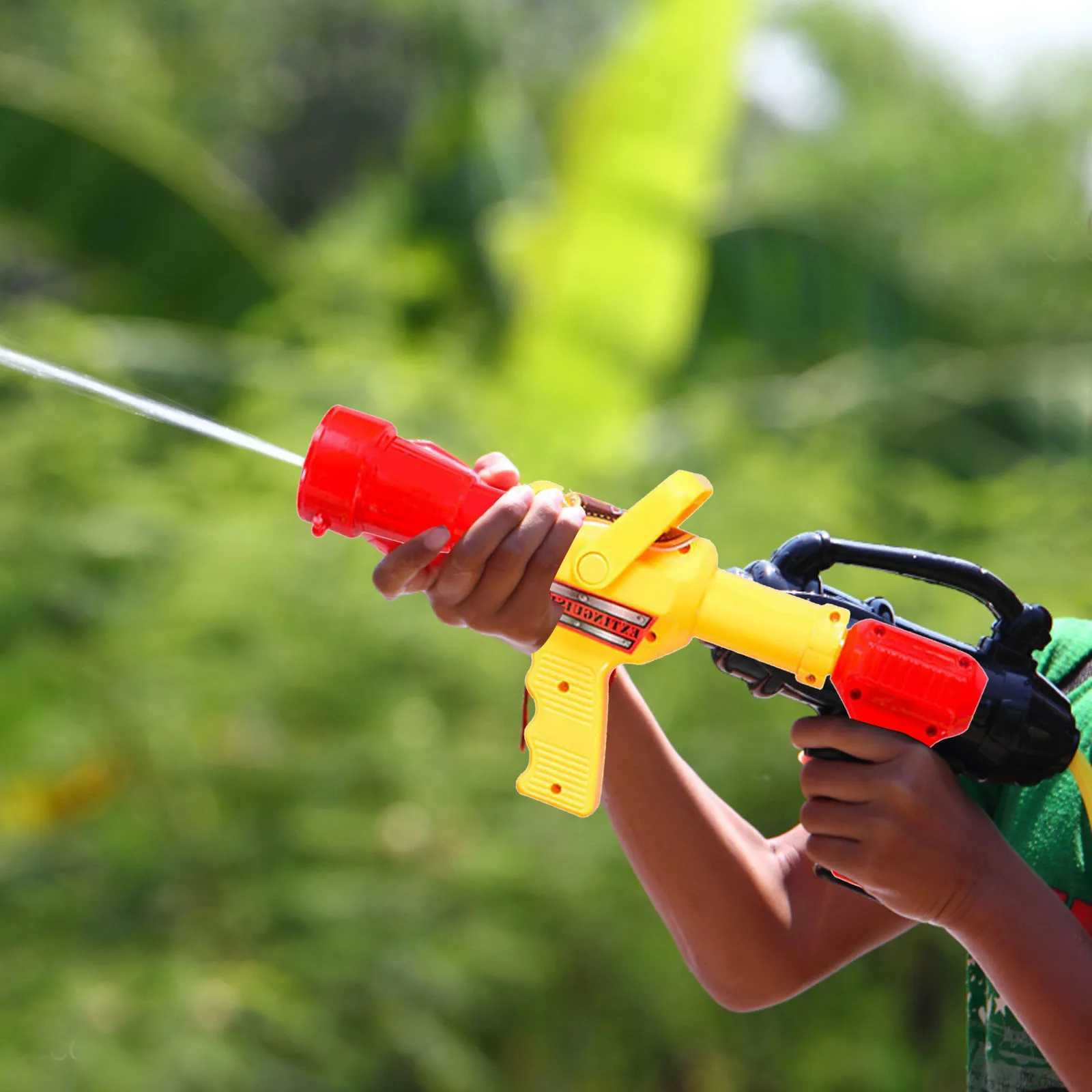 Toys de pistolet 2500 ml Blaster d'eau de sac à dos pour les enfants - Tank avec tuyau Super Water Sicrt adapté à l'extérieur Play Boys Girlsl2404