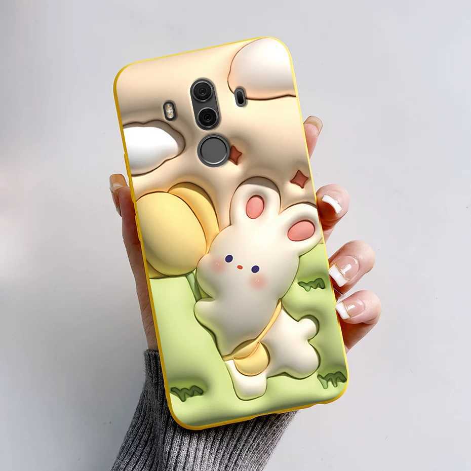 Caisses de téléphone portable TPU Étui en silicone souple pour Huawei Mate 9 10 Pro mignon Rabbit Panda Téléphone Back Protection Cover pour Mate9 Mate10 10pro Fundas 240423