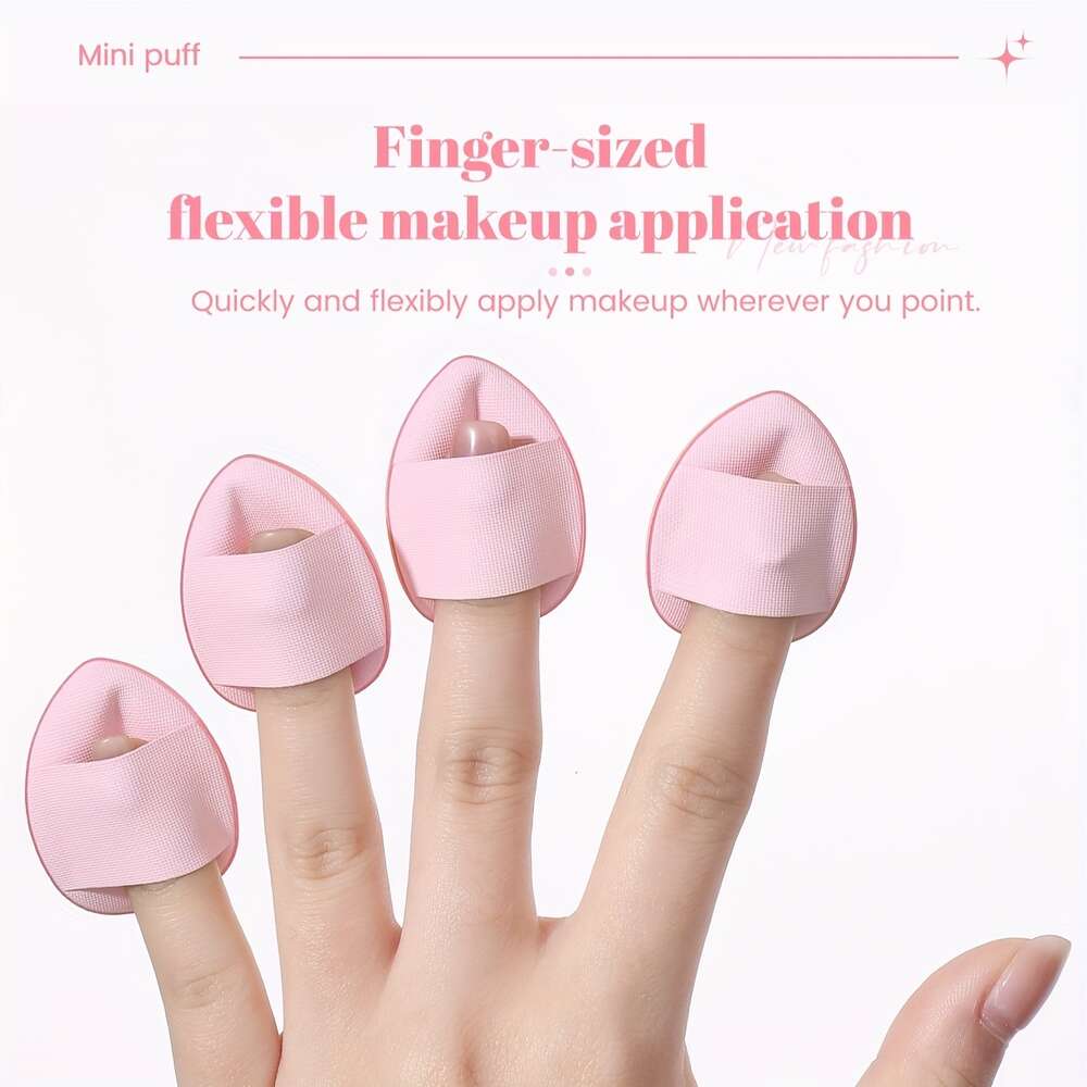 Finger Puff Puff, ,suitable for Foundation, Concealer, Eye Shadow,beauty Makeup Tools